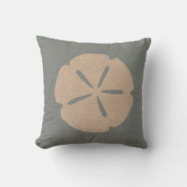 Sand-Dollar-SeeMuschel-Strand-Blau Kissen