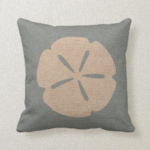Sand-Dollar-SeeMuschel-Strand-Blau Kissen