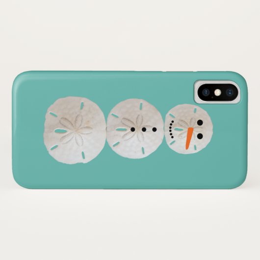 Sand Dollar Snowman Case-Mate iPhone Hülle (Rückseite (Horizontal))