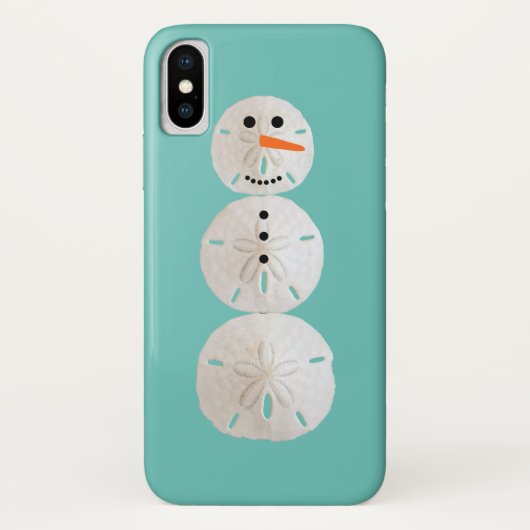 Sand Dollar Snowman Case-Mate iPhone Hülle (Rückseite)
