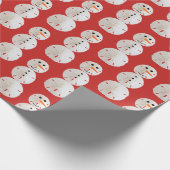 Sand Dollar Snowman Geschenkpapier (Ecke)