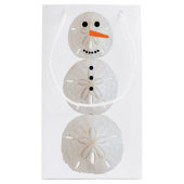 Sand Dollar Snowman Kleine Geschenktüte (Rückseite)