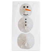 Sand Dollar Snowman Kleine Geschenktüte (Vorderseite)