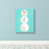 Sand Dollar Snowman Leinwanddruck (Insitu (Holzboden))
