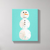 Sand Dollar Snowman Leinwanddruck (Vorderseite)