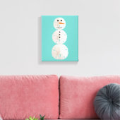 Sand Dollar Snowman Leinwanddruck (Insitu (Wohnzimmer))