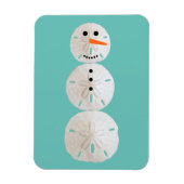 Sand Dollar Snowman Magnet (Vertikal)