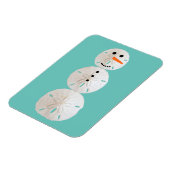 Sand Dollar Snowman Magnet (Linke Seite)