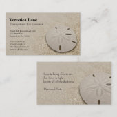Sand Dollar Standard Business Card Visitenkarte (Vorne/Hinten)