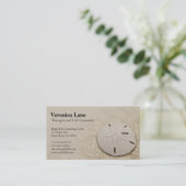 Sand Dollar Standard Business Card Visitenkarte (Stehend Vorderseite)