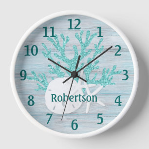 Sand Dollar Starfish Coastal Beach Name Uhr