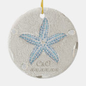 Sand Dollar Starfish Gem Ornament (Hinten)