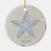 Sand Dollar Starfish Gem Ornament (Hinten)