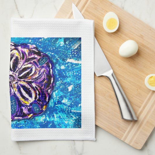 Sand Dollar Teetuch Geschirrtuch (Viertel Falte)