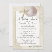 Sand Dollar und Elfenbeinspitze Brautparty Einladung (Vorderseite)