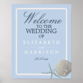 Sand Dollar und Starfish Beach Begrüßung Poster (Vorne)