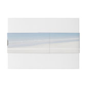 Sand Dollar und Starfish Beach Hochzeit Einladungsbanderole (Rückseitenbeispiel)