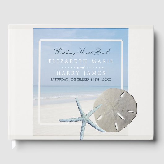 Sand Dollar und Starfish Beach Hochzeit Gästebuch (Vorderseite)