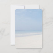 Sand Dollar und Starfish Beach Hochzeit RSVP Karte (Rückseite)