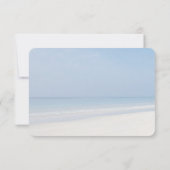 Sand Dollar und Starfish Beach Hochzeit RSVP Karte (Rückseite)