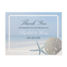 Sand Dollar und Starfish Beach Hochzeit Vielen Dan