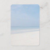 Sand Dollar und Starfish Beach Hochzeitsdetails Begleitkarte (Rückseite)