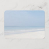 Sand Dollar und Starfish Beach Hochzeitsdetails Begleitkarte (Rückseite)