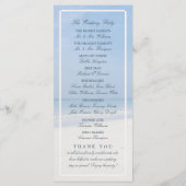 Sand Dollar und Starfish Beach Hochzeitsprogramm Programm (Rückseite)