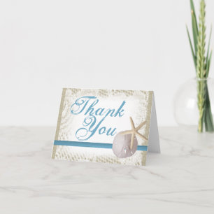 Sand-Dollar und Starfish danken Ihnen Dankeskarte