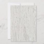 Sand Dollar und Starfish Rustikale Driftwood Hochz Einladung (Rückseite)