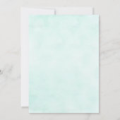 Sand Dollar und Starfish Seaglass Blumenstrände Einladung (Rückseite)