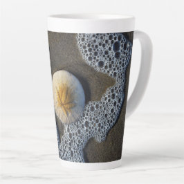 Sand Dollar und Surf Beach Foto Latte Tasse