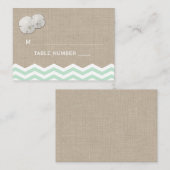 Sand Dollar und Zickzack Platzkarte (Vorne/Hinten)