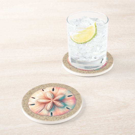 Sand-Dollar-Untersetzer Getränkeuntersetzer (Seite)