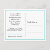 Sand Dollar Vielen Dank Beach Foto Ankündigungspostkarte (Rückseite)