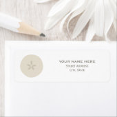 Sand Dollar Wedding Address Label (Insitu)