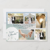 Sand Dollar Wedding Fotos Danke Cards Einladung (Vorderseite)