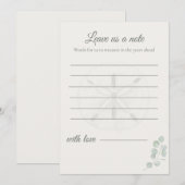 Sand Dollar Wedding Message Cards | Mitteilungskarte (Vorne/Hinten)