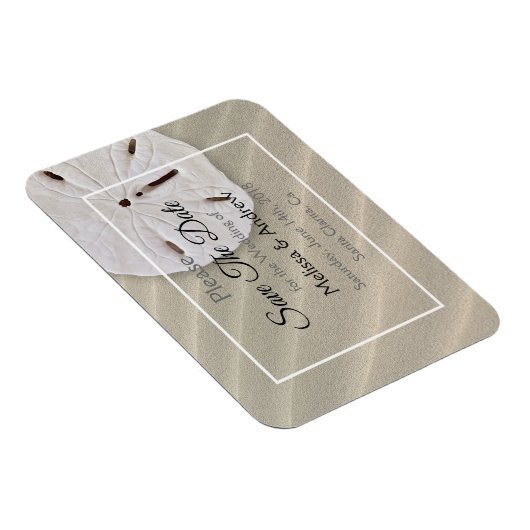 Sand Dollar Wedding rettet das Date Magnet (Rechte Seite)