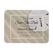 Sand Dollar Wedding rettet das Date Magnet (Horizontal)