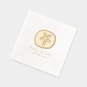 Sand Dollar Wedding Servietten Mit Folie (Links)