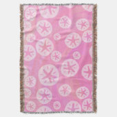 Sand Dollar weiß und rosa Decke (Vorderseite Vertikal)