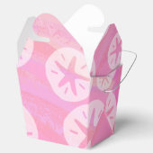 Sand Dollar weiß und rosa Geschenkschachtel (Geöffnet)