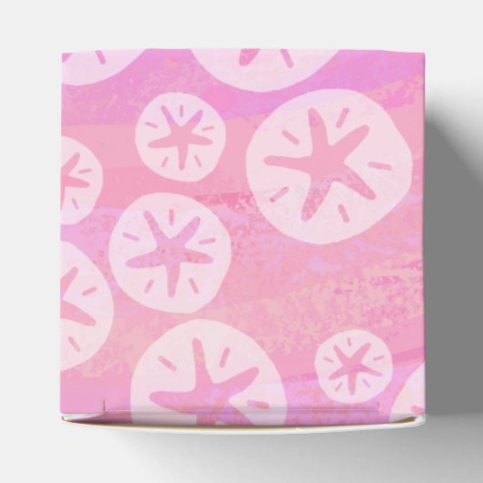 Sand Dollar weiß und rosa Geschenkschachtel (Oben)
