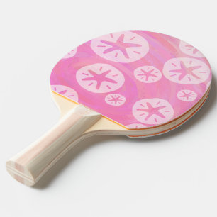 Sand Dollar weiß und rosa Tischtennis Schläger