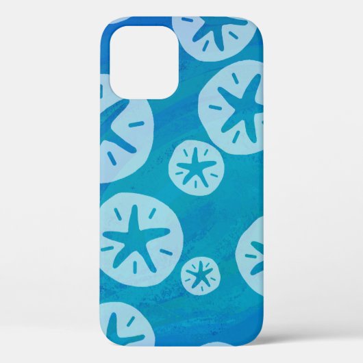 Sand Dollar White and Blue Muster Case-Mate iPhon iPhone Hülle (Rückseite)