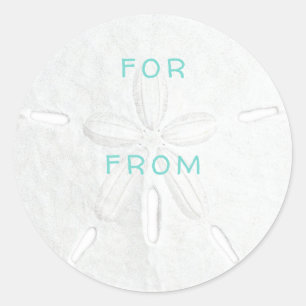 Sand Dollar White Sticker Geschenk