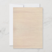 Sand Dollar Wood Beach Vows Einladung zum Jahresta (Rückseite)