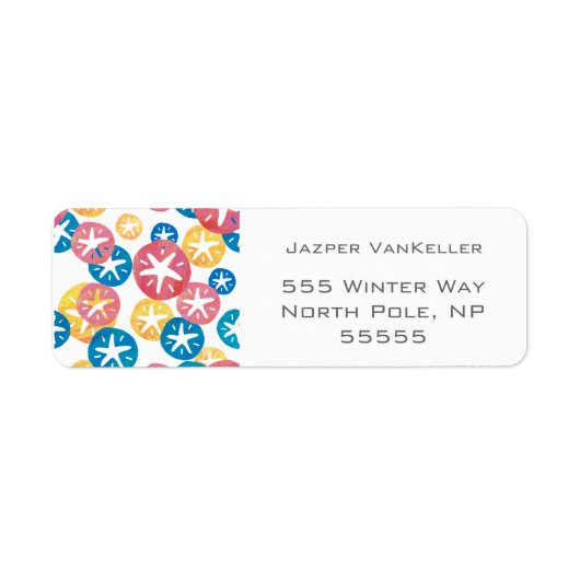 Sand Dollar Yellow Blue Pattern (Vorne)