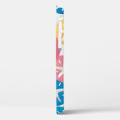 Sand Dollar Yellow Blue Pattern Case-Mate iPho Case-Mate iPhone Hülle (Rückseite / Links)